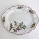 Italian porcelain soup tureen with bird and flower decor