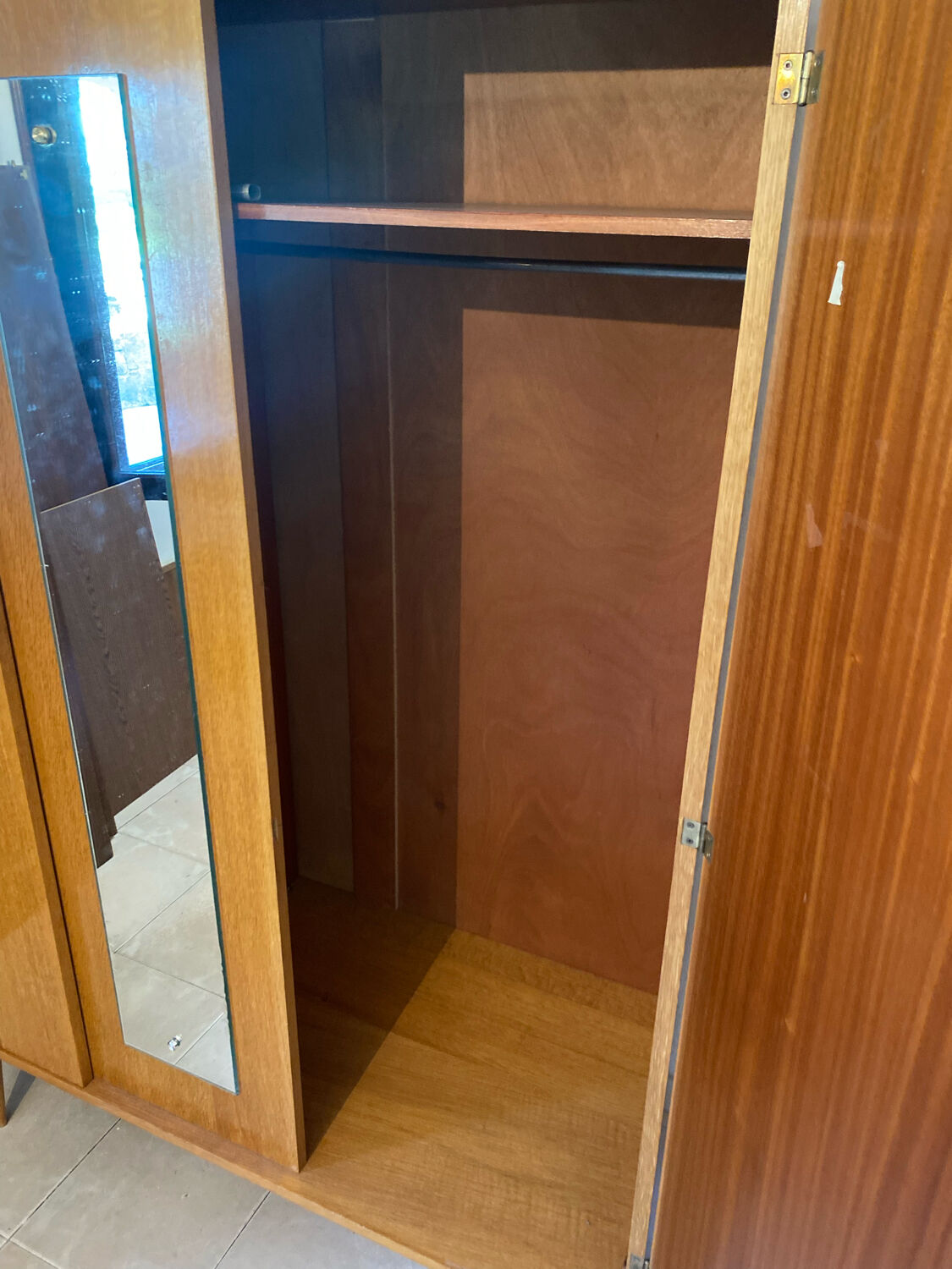 Vintage wardrobe double doors 60s