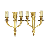 Paire d'appliques au carquois de style Louis XVI