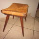 Tabouret vintage paille 1960