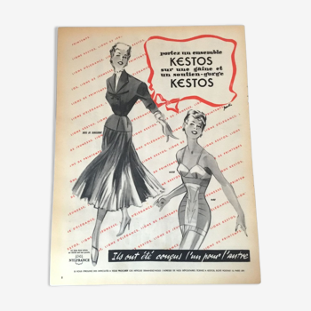 Vintage advertising to frame kestos