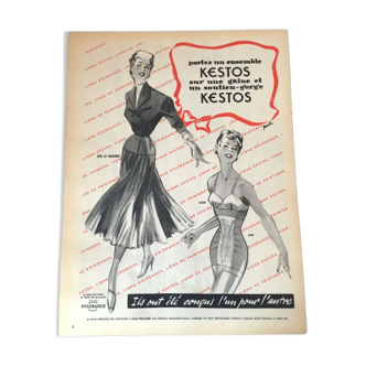 Vintage advertising to frame kestos
