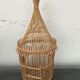 Cage à oiseaux en rotin