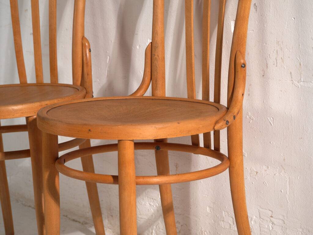 Antique bentwood chairs in Thonet style – Central Europe, circa 1930 #1 – Set of 4 pieces