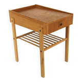 Scandinavian oak bedside table, Sweden, 1960s