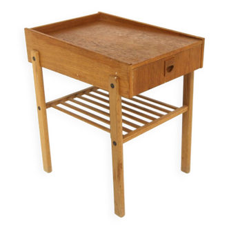 Table de chevet scandinave en chêne, Suède, 1960