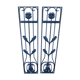 Pair of old wrought iron grid
