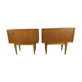 Pair of Scandinavian teak bedside tables