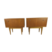 Pair of Scandinavian teak bedside tables