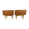 Pair of Scandinavian teak bedside tables