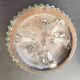Vintage glass ceiling light with diamond-shaped cutouts