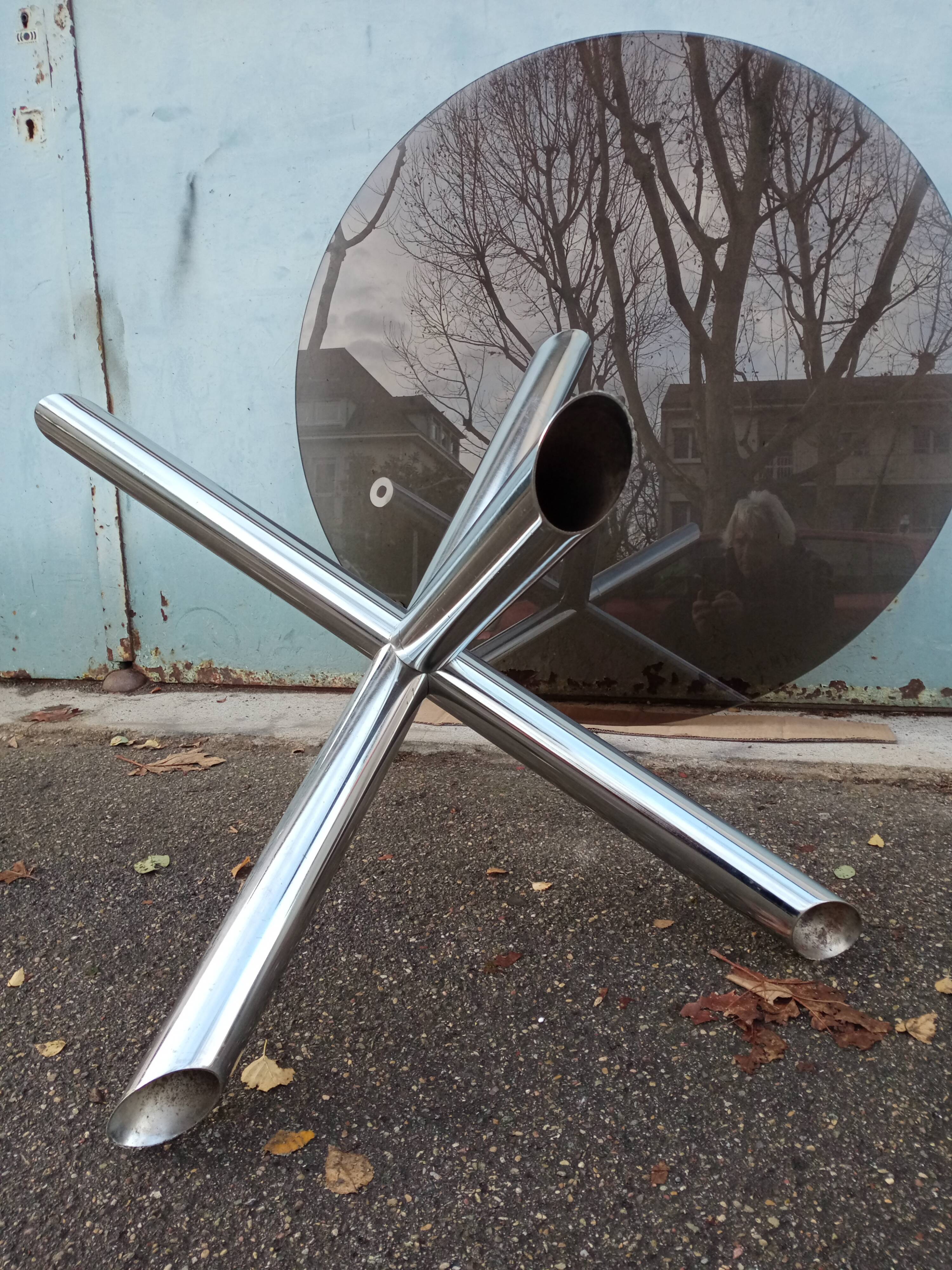 Vintage table 70 ,chrome