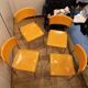 4 chaises L303 par Lafargue