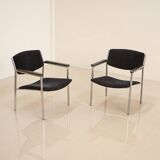 Paire de fauteuils par Gijs van der Sluis 60's