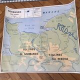 Normandy school map 1960s