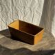 Large ceramic terrine dish in honey and caramel colour H10 L29