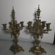 Pair of bronze candlesticks