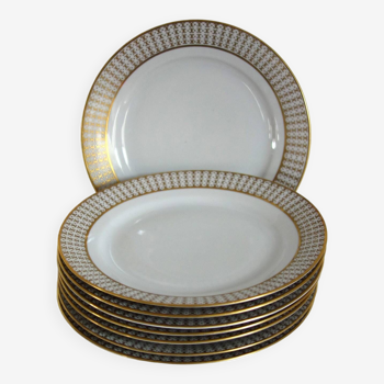 Set of 8 Kahla Konitz dinner plates, vintage Germany