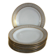 Set of 8 Kahla Konitz dinner plates, vintage Germany