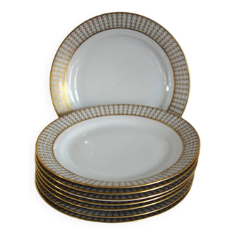 Set of 8 Kahla Konitz dinner plates, vintage Germany