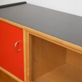 Habs WK MÖBEL wooden bookcase, 1950 s