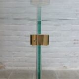 Table basse en verre design vintage