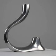 Cast Aluminium Two-Light Candle Holder – Sweden, 1970s