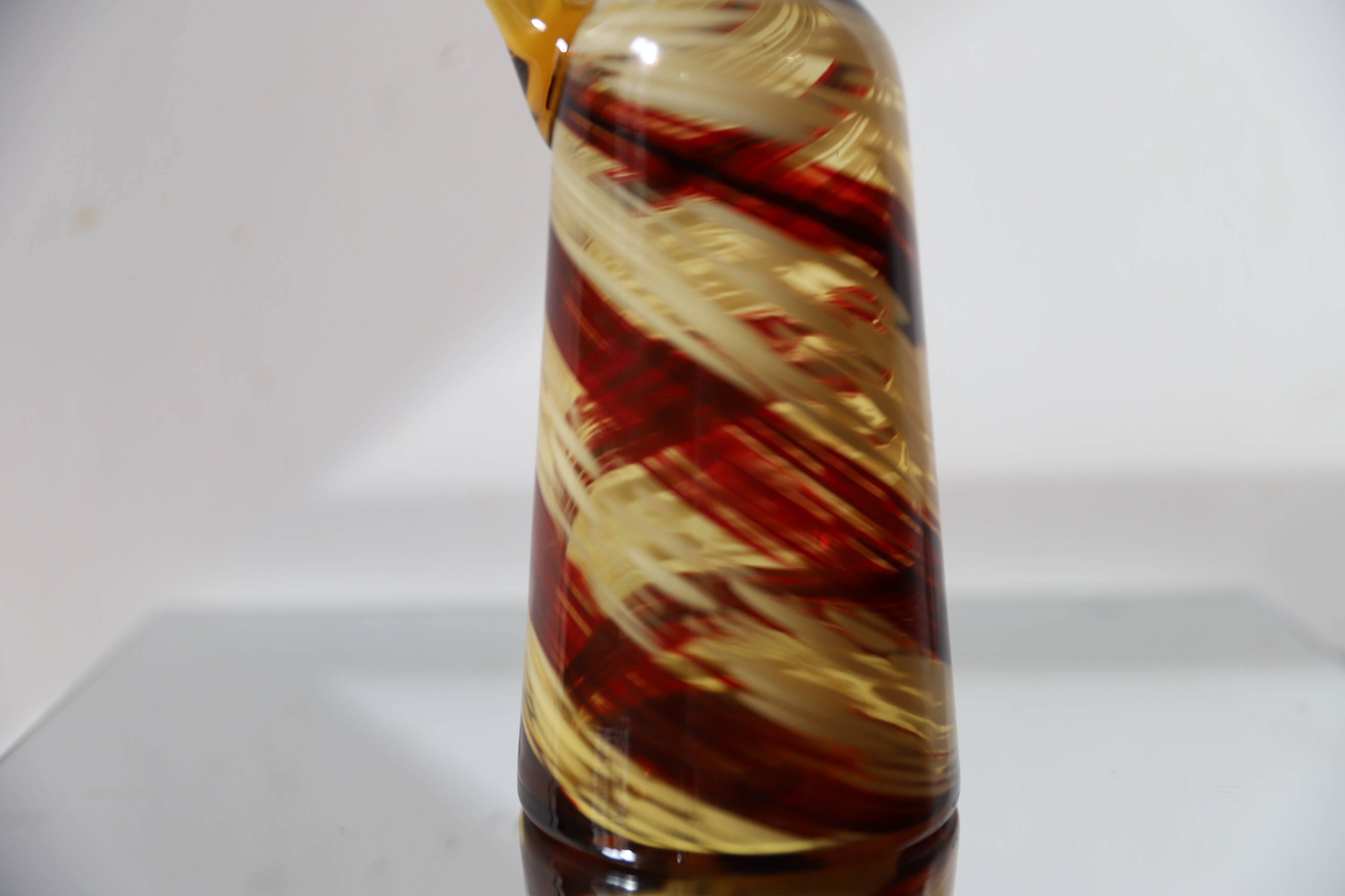 Two-tone Murano carafe