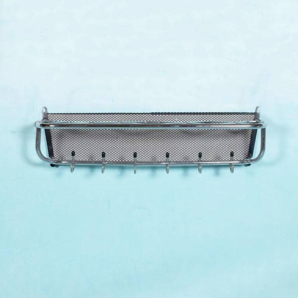 Minimalist metal coat rack from the 1970s