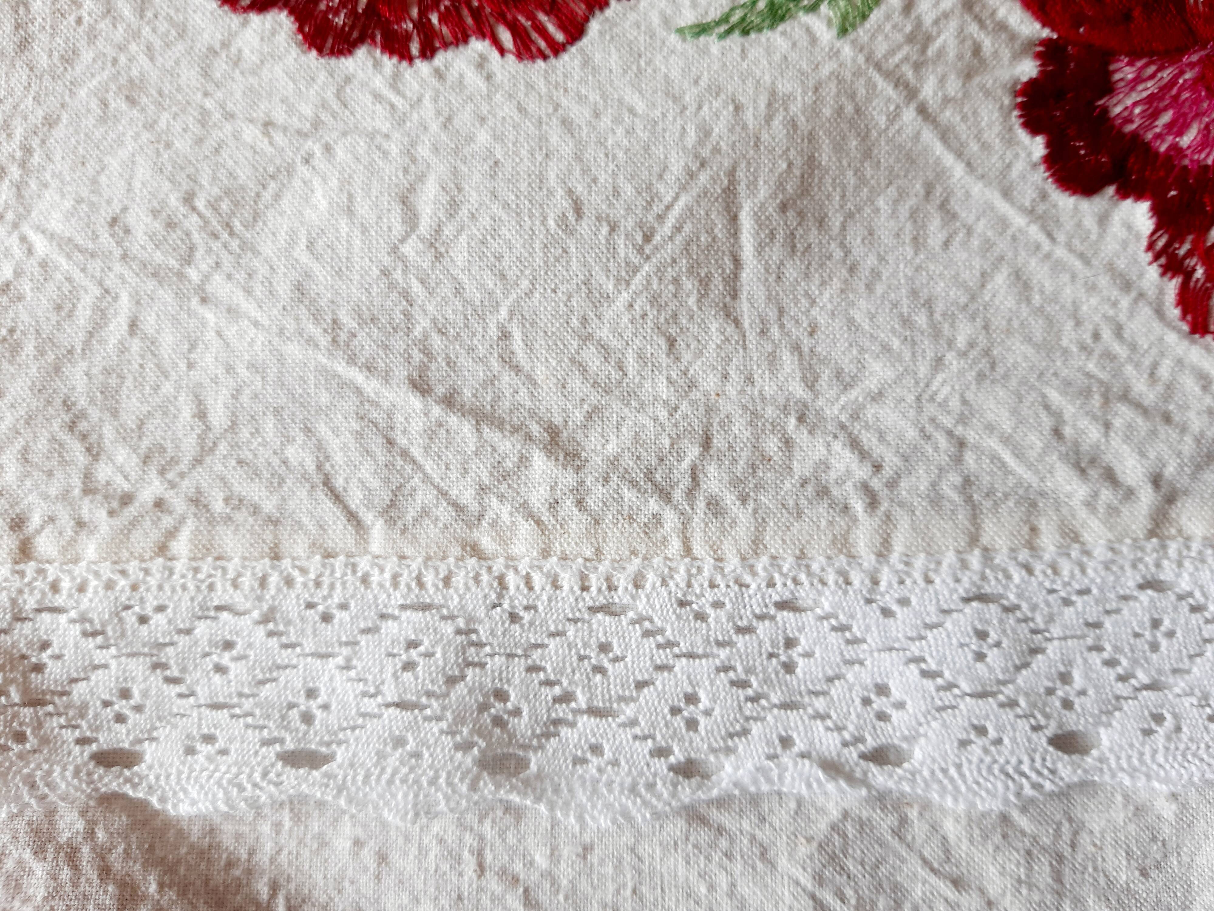 Old linen sheet embroidery 200X260