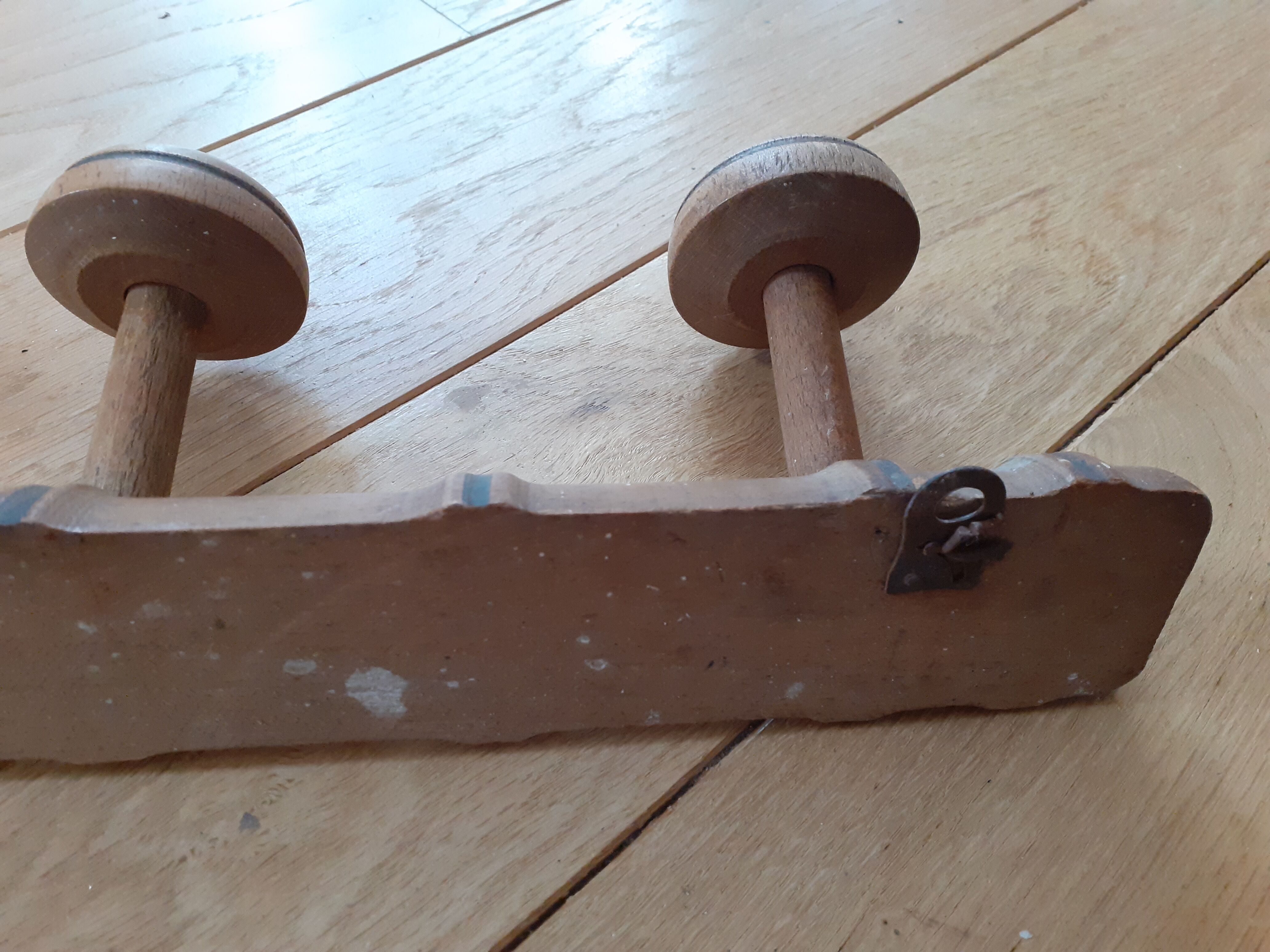 Old coat rack wood imitation bamboo