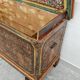 Coffre de dot antique extra grand en pin peint à la main