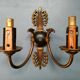 Pair of Empire eagle's head sconces in Palmettes 1900/1920