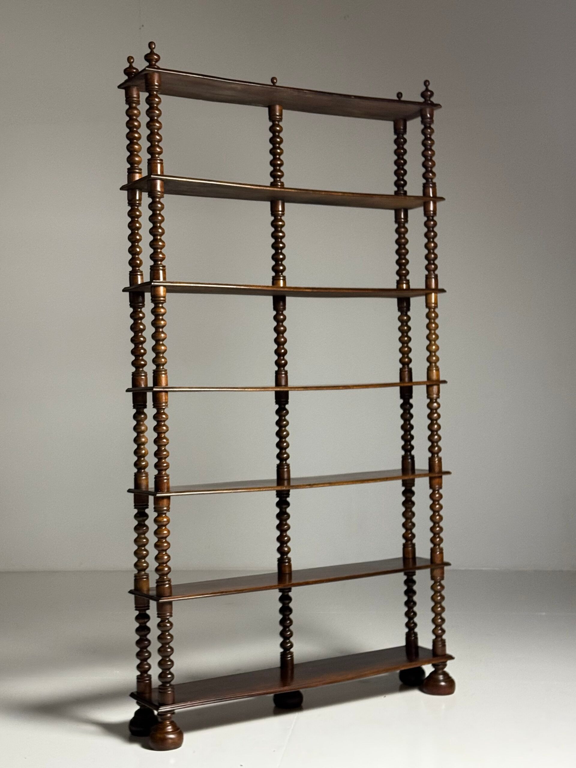 Bobbin bookcase / French antique bookshelf