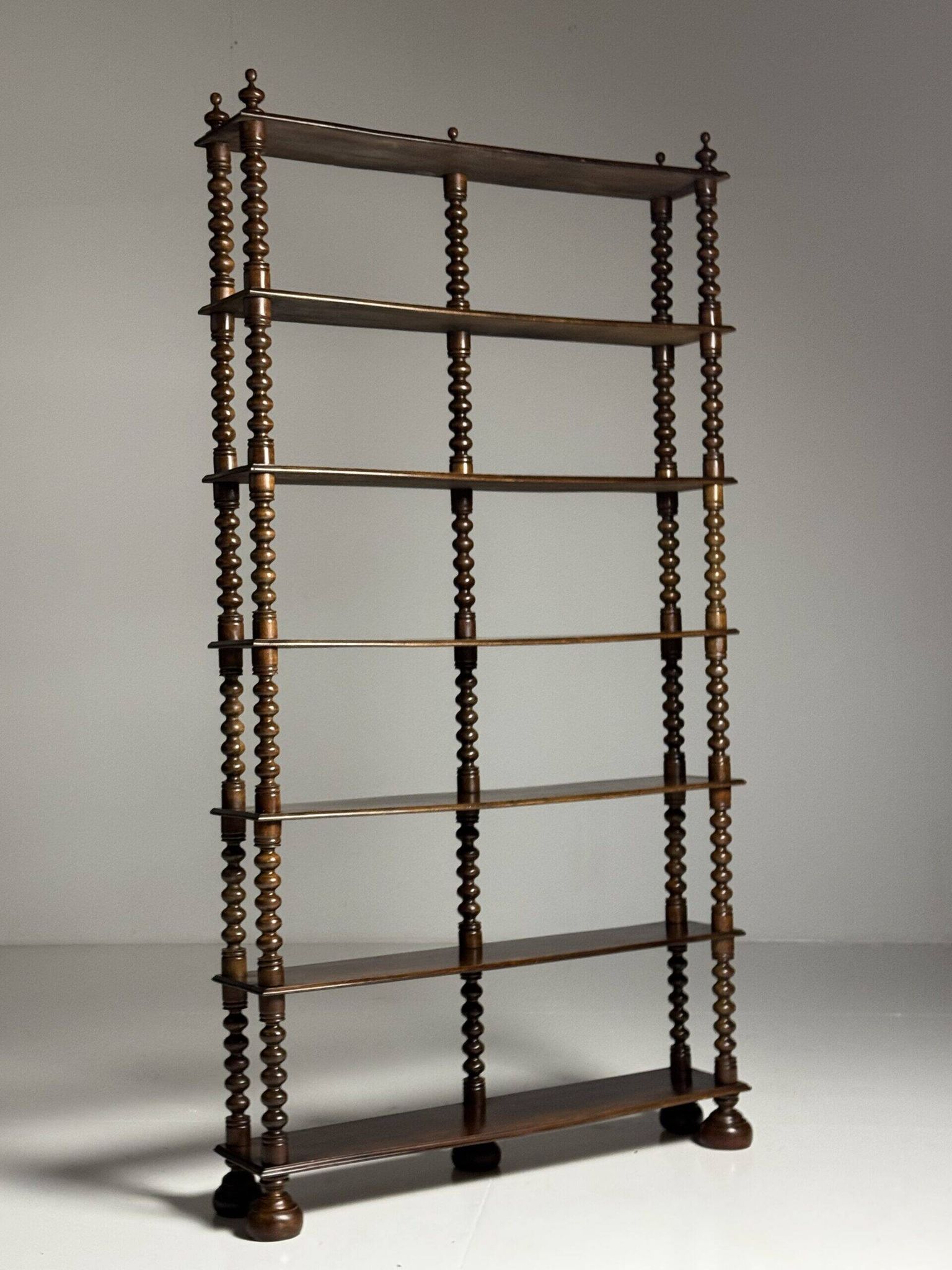 Bobbin bookcase / French antique bookshelf