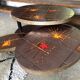 Vintage coffee table signed la roue vallauris