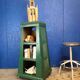 Meuble de métier, bibliothèque indistrielle vintage vers 1950