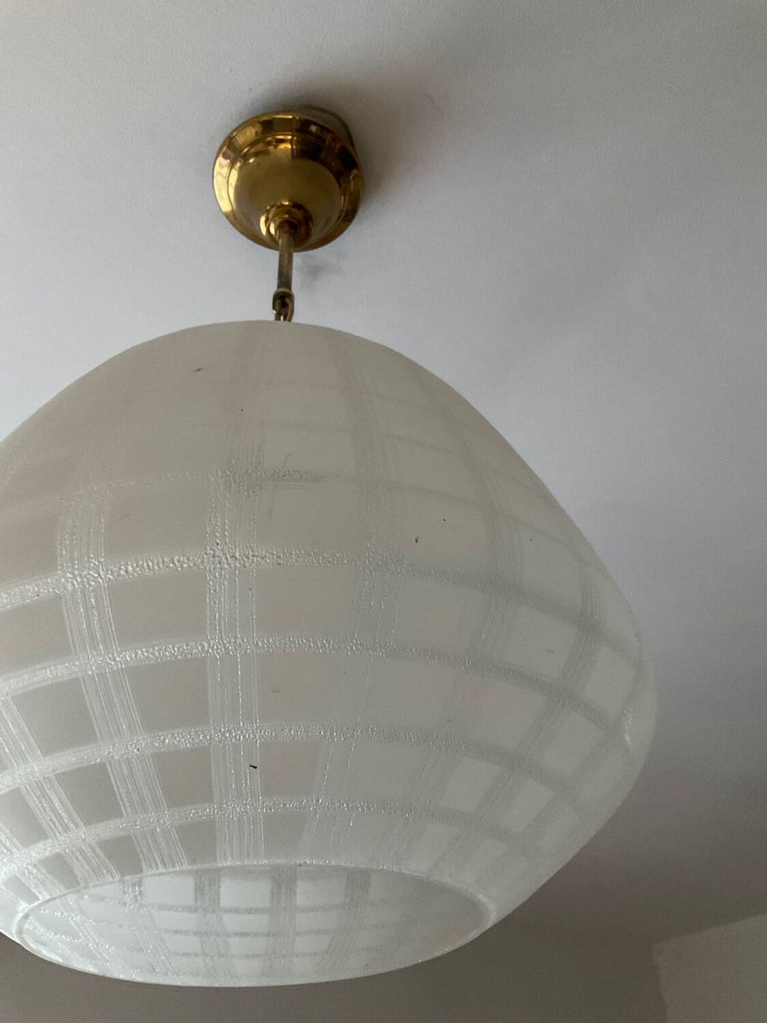 Scandinavian frosted glass pendant light