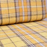 Vintage armchair tartan plaid wool design by Z. Baczyk 1965