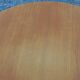 1950s round oak table, 2 heights, central quadripod leg
