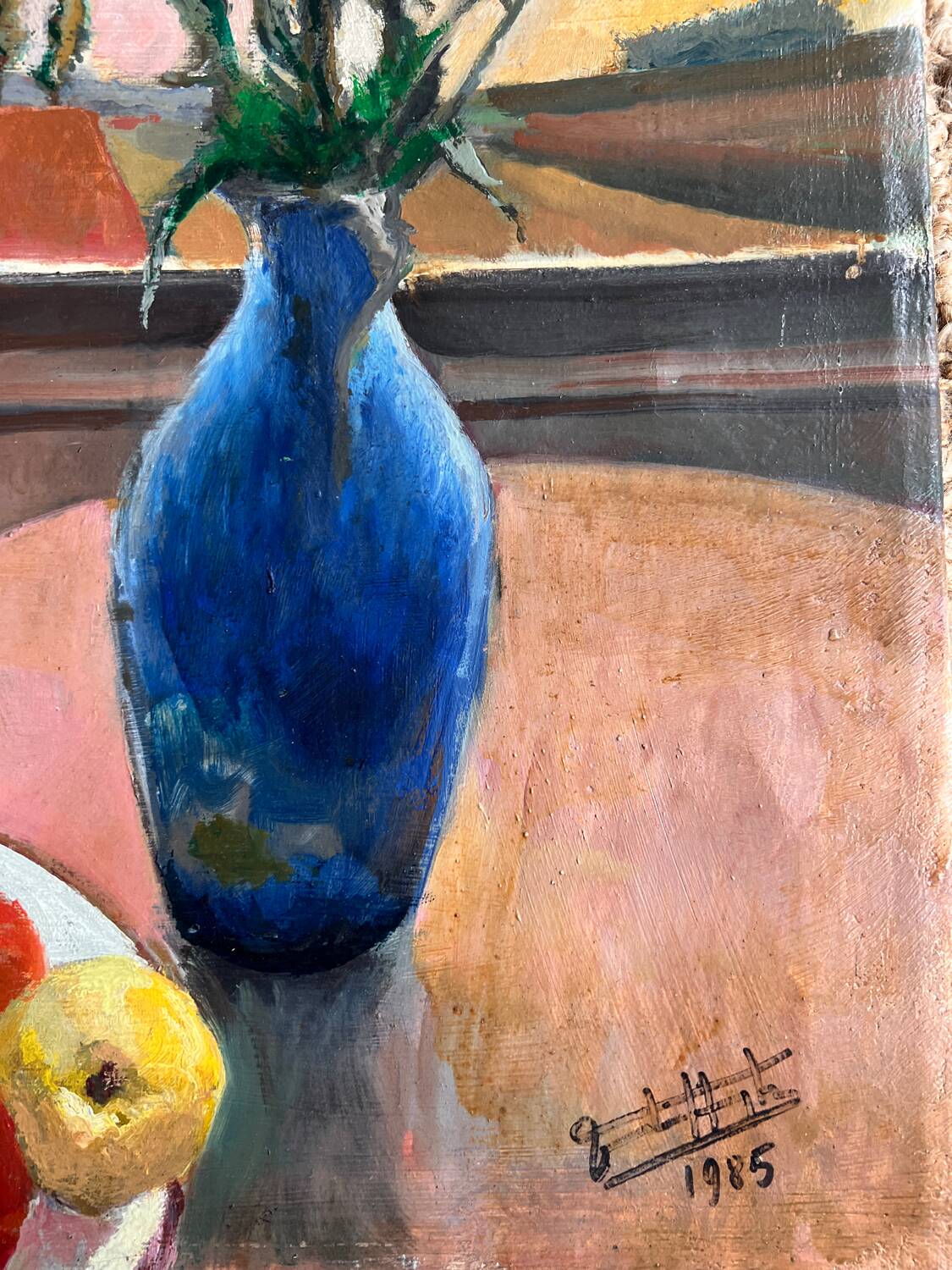 Still life apple vase