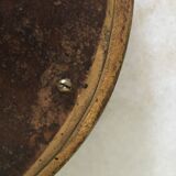 Oval wall mirror frame Golden plaster 22cm