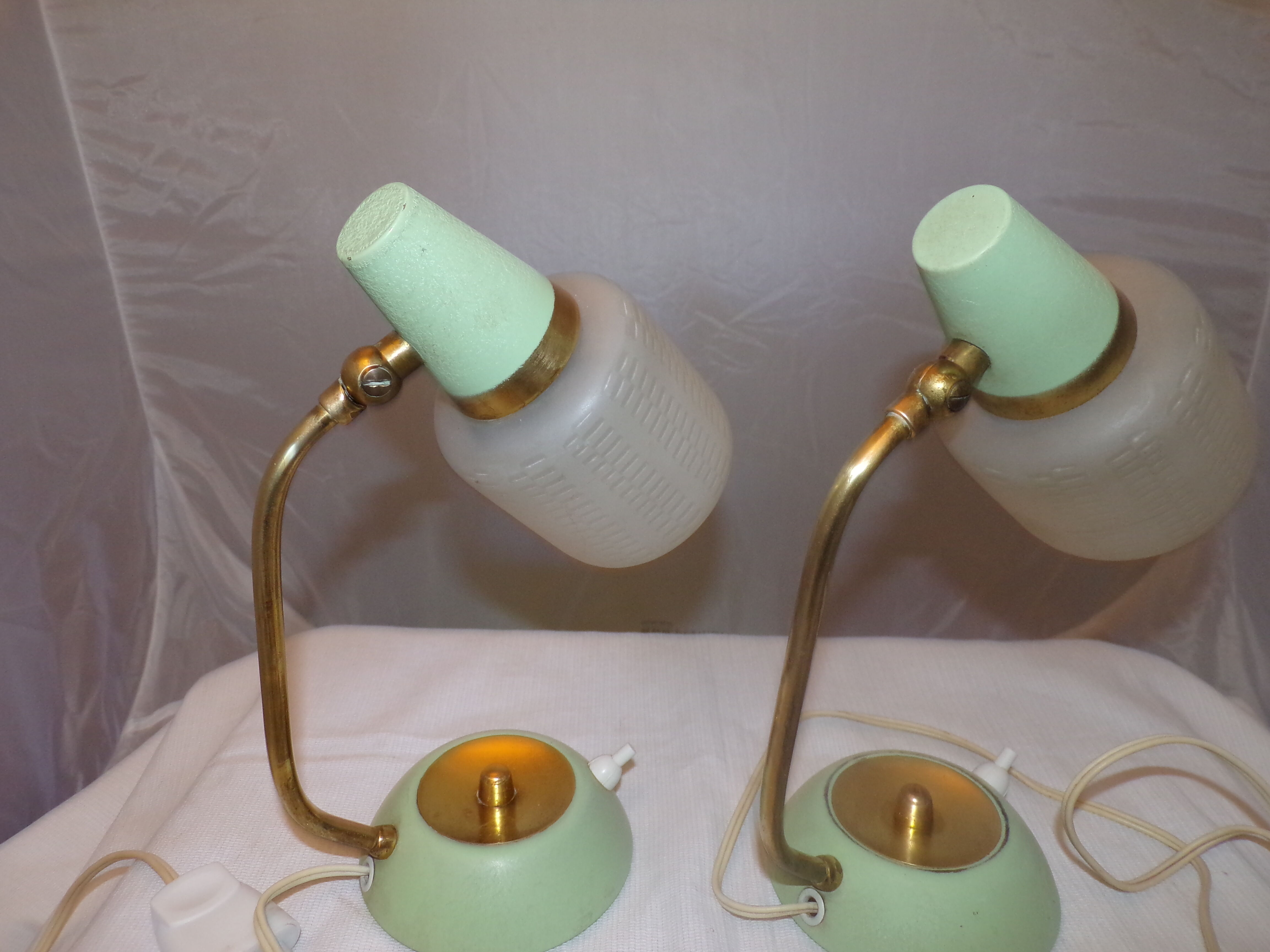 2 bedside lamps 50 years