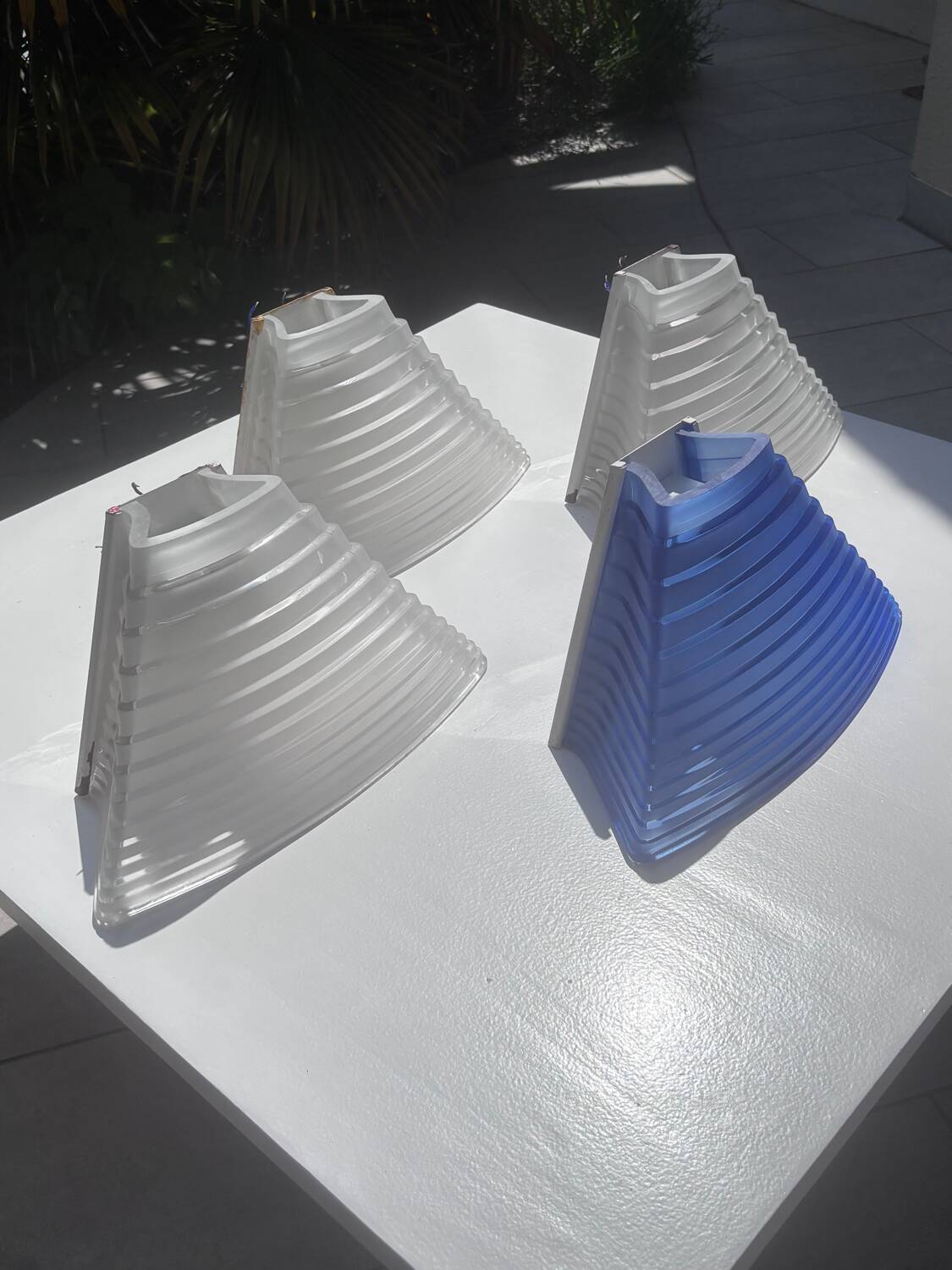 4x Artemide ‘Pergamo 38’ wall lights by Angelo Mangiarotti