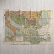 Carte de la péninsule Balkanique des années 40