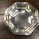 Octagonal silver-plated metal dish, Christofle.