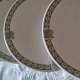 Set of 4 Pillivuyt plates, Pergola decor for dessert