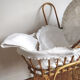 Rattan couffin on stand