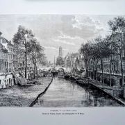 Utrecht, Netherlands, Vintage engraving, printed in 1879.