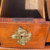 Louis XV Period Chest of Drawers in Mahogany Signed Pierre Roussel, 18th Century
